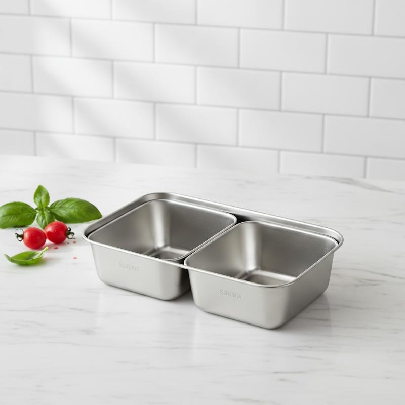 Meal Prep Easy - NIEUW 12/3 STUKS 304 RVS Etenbakje