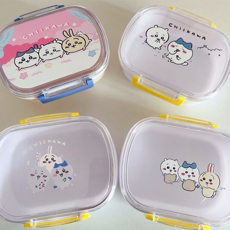 Meal Prep No Microwave - Hete Chiikawa draagbare lunchbox, magnetronbestendig, lekvrij,