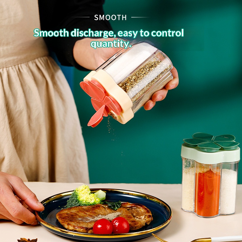 1PC 5-compartimenten flip-krui - Spice Jar Labels recensie en prijs