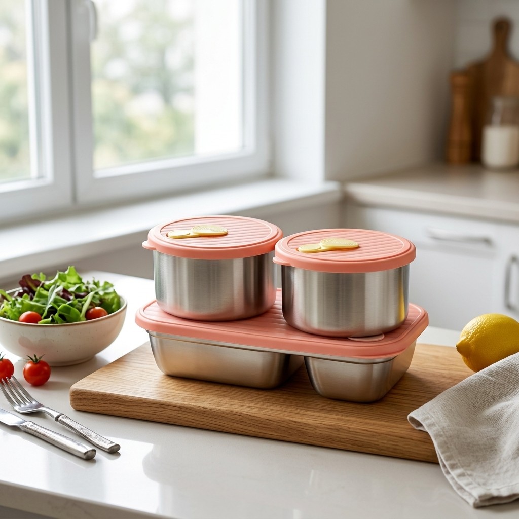 Microgolfbestendige 304 roestv - Meal Prep Food recensie en prijs