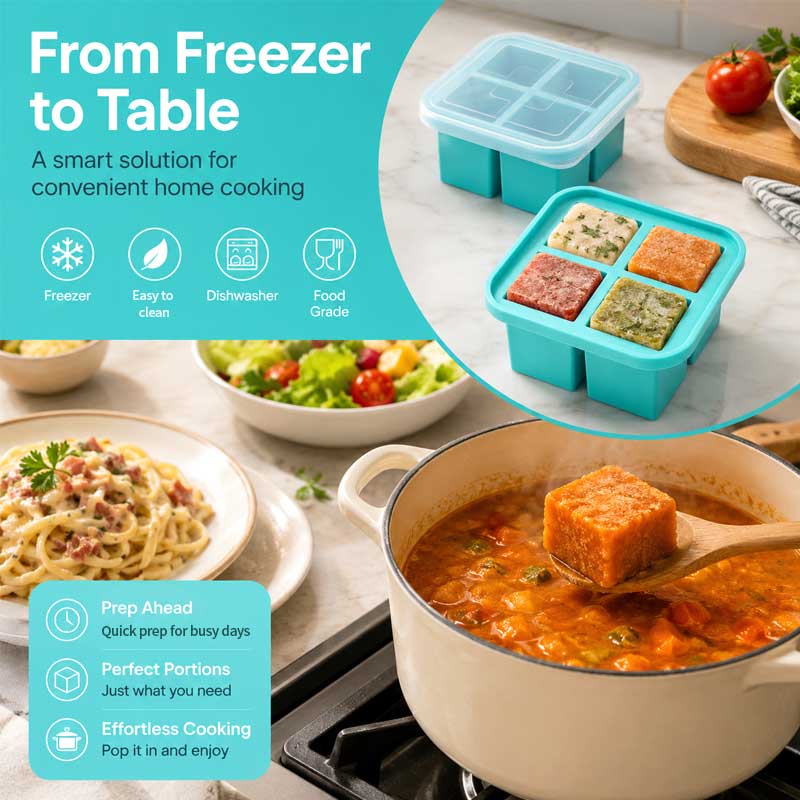 Silicone opbergdoos met 4 comp - Meal Prep Easy recensie en prijs