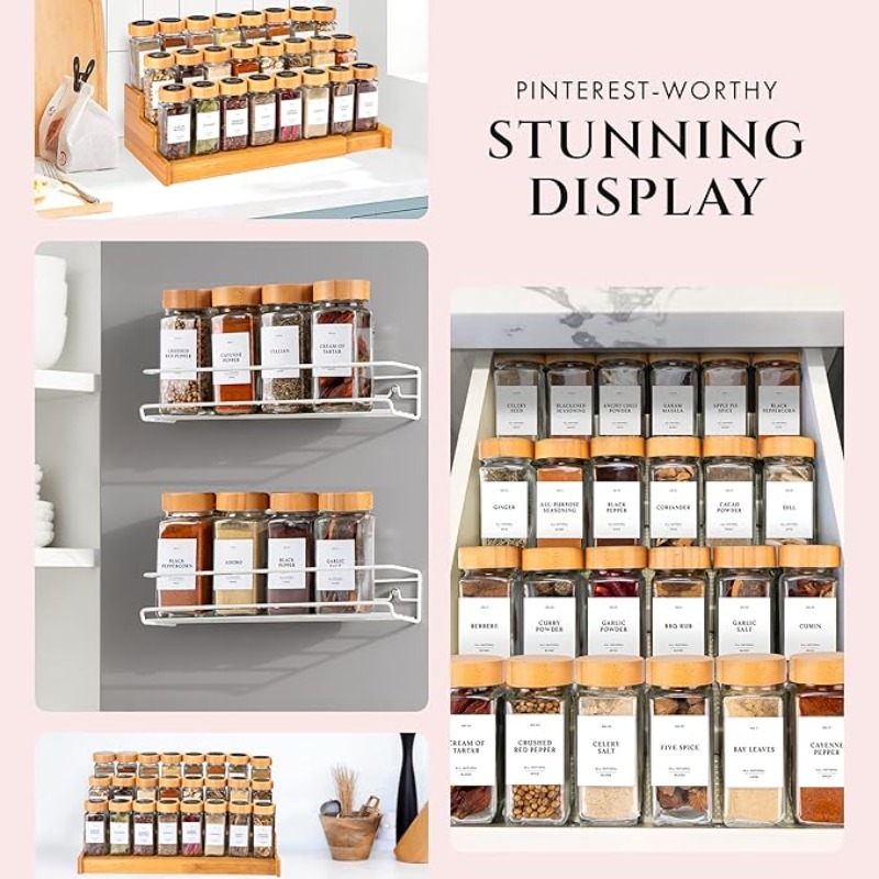 Set vierkante kruidenpotjes me - Spice Jar Labels recensie en prijs