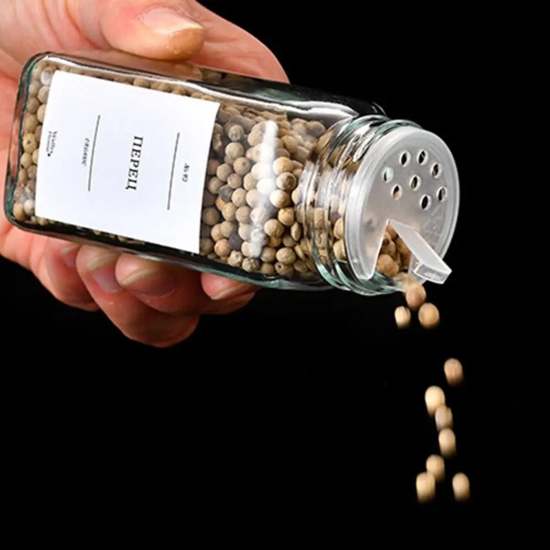 Set vierkante kruidenpotjes me - Spice Jar Labels recensie en prijs