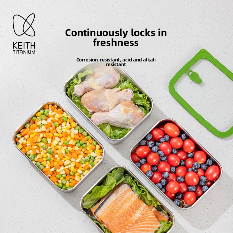 800ml Pure Titanium Lunchbox K - Meal Prep No Microwave recensie en prijs