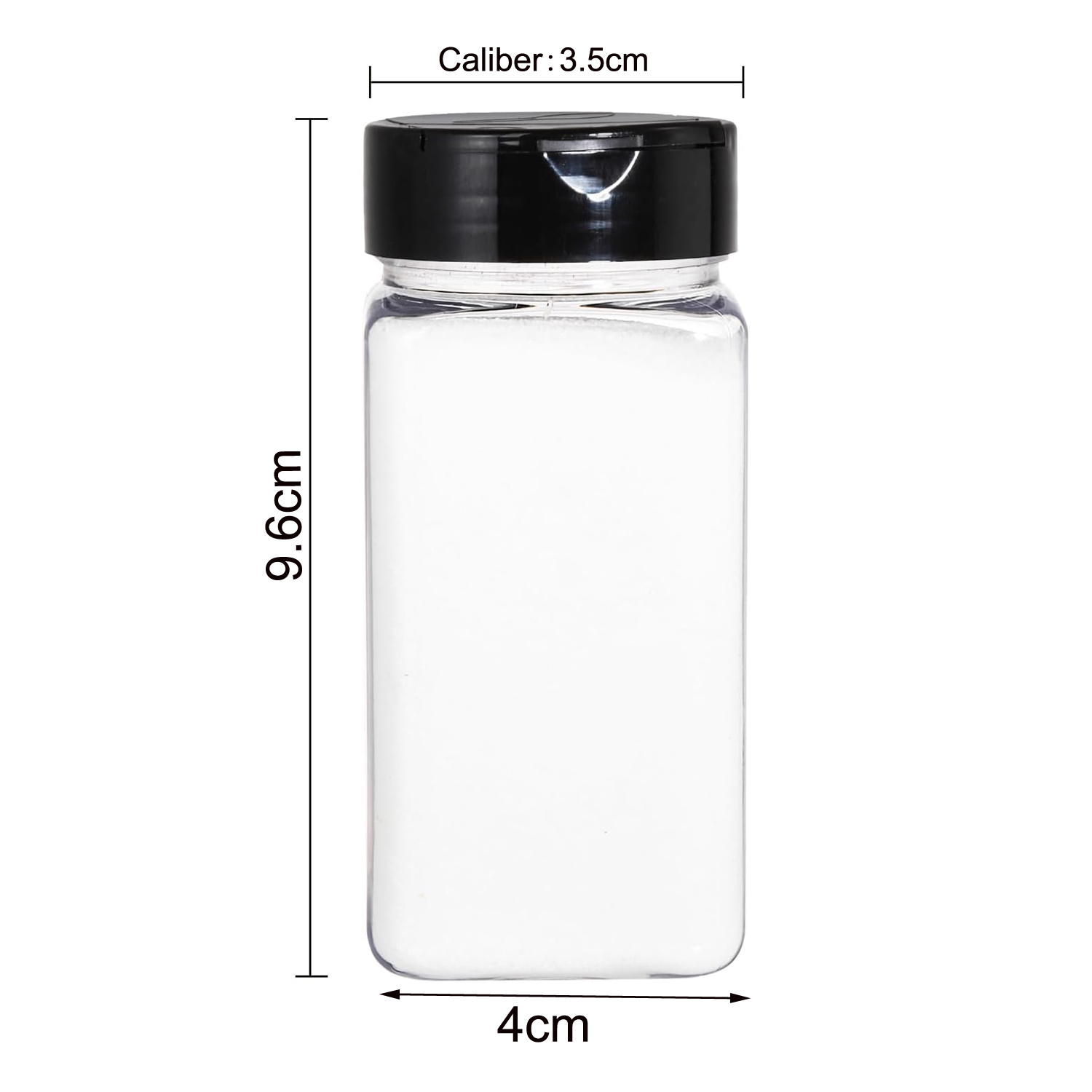 Vierkante grote plastic kruide - Spice Jar Labels recensie en prijs