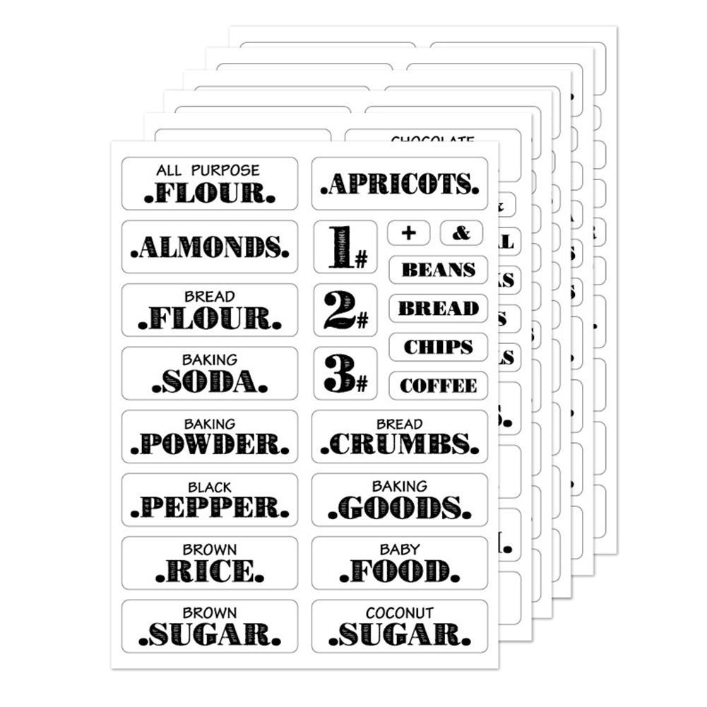 132Pcs Keuken Voedsel Stickers - Spice Jar Labels recensie en prijs