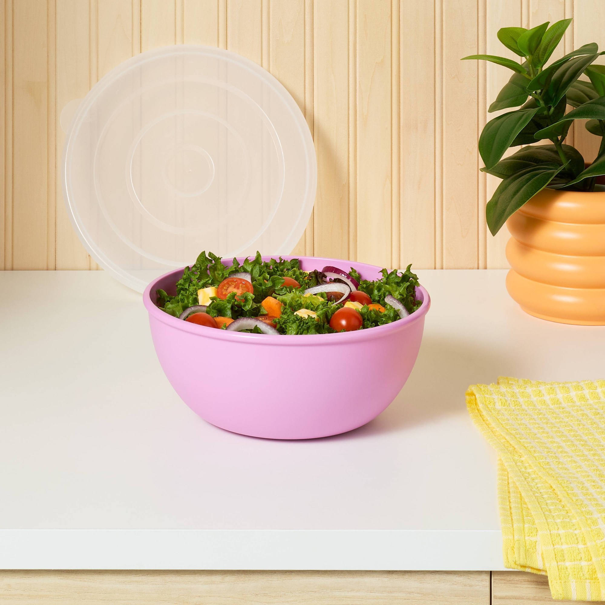 Roze kom met bijpassend deksel - Meal Prep Food recensie en prijs